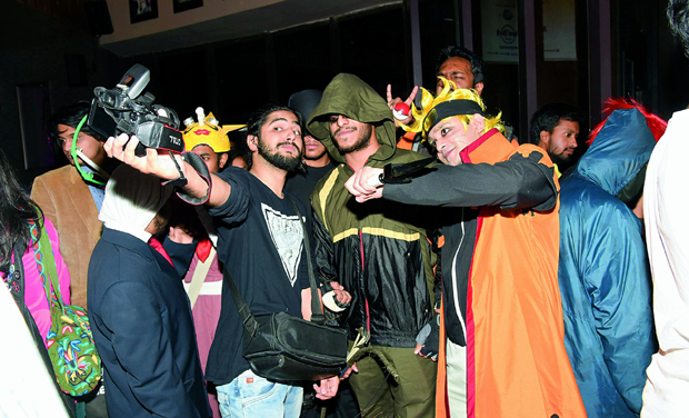 From left, Rafi Yahya Syed, Harshit Madan as Arrow, and Sreeman Kumar as Naruto; (right) Mahima Srivastav. From left, Rafi Yahya Syed, Harshit Madan as Arrow, and Sreeman Kumar as Naruto; (right) Mahima Srivastav.
