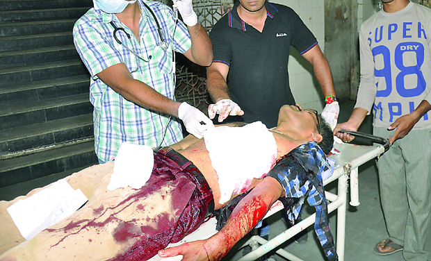 DRDO official Satpathy who was stabbed near Macca Masjid. He was shifted to Osmania Hospital later (Photo: DC) DRDO official Satpathy who was stabbed near Macca Masjid. He was shifted to Osmania Hospital later (Photo: DC)