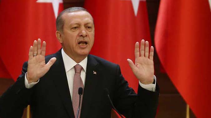 Even with repeated demands to retract forces from Baghdad, Turkish President Recep Tayyip Erdogan said a withdrawal was "out of the question" (Photo: AFP) Even with repeated demands to retract forces from Baghdad, Turkish President Recep Tayyip Erdogan said a withdrawal was "out of the question" (Photo: AFP)