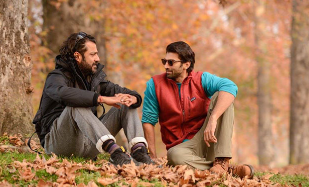 Abhishek Kapoor and Aditya Roy Kapur on the sets of 'Fitoor'. Abhishek Kapoor and Aditya Roy Kapur on the sets of 'Fitoor'.