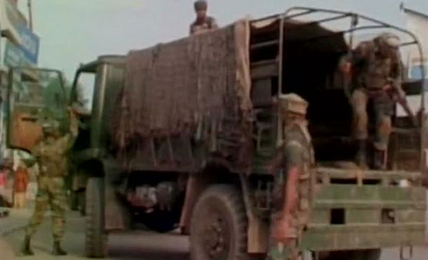 A search operation is currently being conducted by the Army (Photo: Twitter/ANI) A search operation is currently being conducted by the Army (Photo: Twitter/ANI)