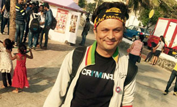 Harish Iyer during a gay pride march (Photo Credit: Twitter) Harish Iyer during a gay pride march (Photo Credit: Twitter)