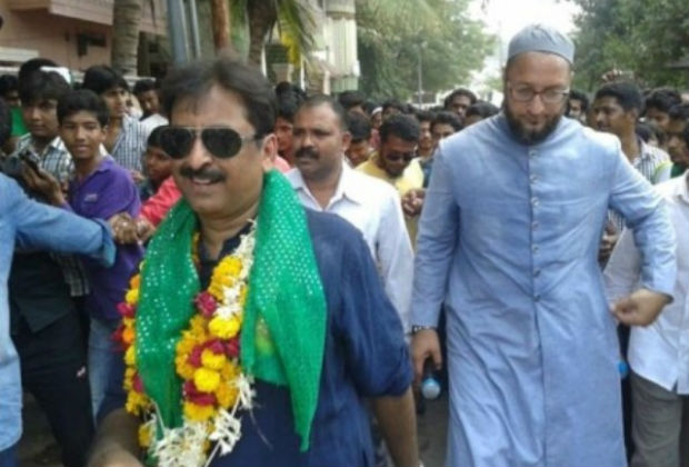 Imtiyaz Jaleel with MIM party president Asaduddin Owaisi during a road show in Aurangabad. (Photo courtesy: Facebook) Imtiyaz Jaleel with MIM party president Asaduddin Owaisi during a road show in Aurangabad. (Photo courtesy: Facebook)
