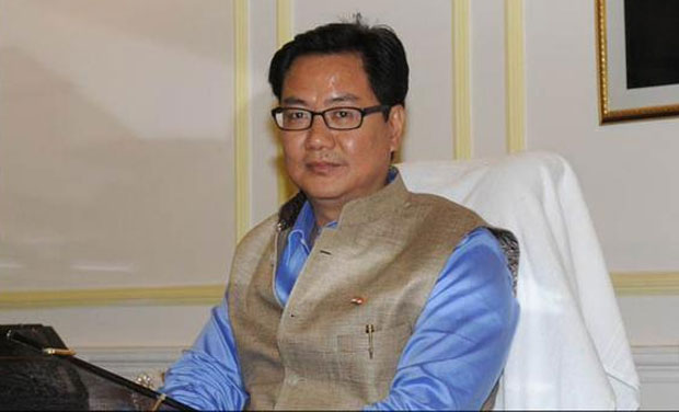 Minister of state (MoS) for home affairs Kiren Rijiju. (Photo Credit: pib.nic.in) Minister of state (MoS) for home affairs Kiren Rijiju. (Photo Credit: pib.nic.in)