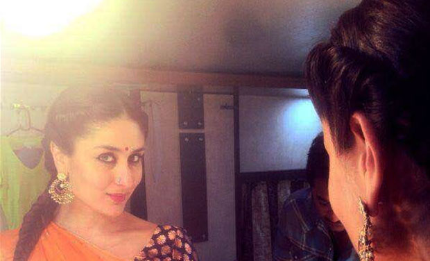 Kareena Kapoor poses for a picture in her dressing room during the 'Bajrangi Bhaijaan' shoot. Kareena Kapoor poses for a picture in her dressing room during the 'Bajrangi Bhaijaan' shoot.
