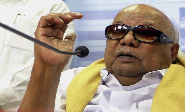 File photo of DMK president Karunanidhi. (Photo: DC) File photo of DMK president Karunanidhi. (Photo: DC)