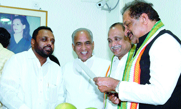 Home minister K.J. George at the KPCC office on Thursday Home minister K.J. George at the KPCC office on Thursday