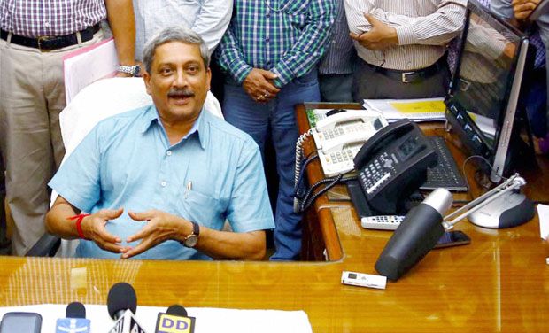 Union defence minister Manohar Parrikar Union defence minister Manohar Parrikar
