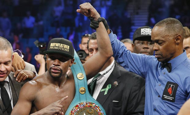 Manny Pacquiao did what he wanted to do, chasing Mayweather around the ring most of the fight. But he was never able to land a sustained volume of punches, often looking frustrated as Mayweather worked his defensive wizardry once again. (Photo: AP) Manny Pacquiao did what he wanted to do, chasing Mayweather around the ring most of the fight. But he was never able to land a sustained volume of punches, often looking frustrated as Mayweather worked his defensive wizardry once again. (Photo: AP)