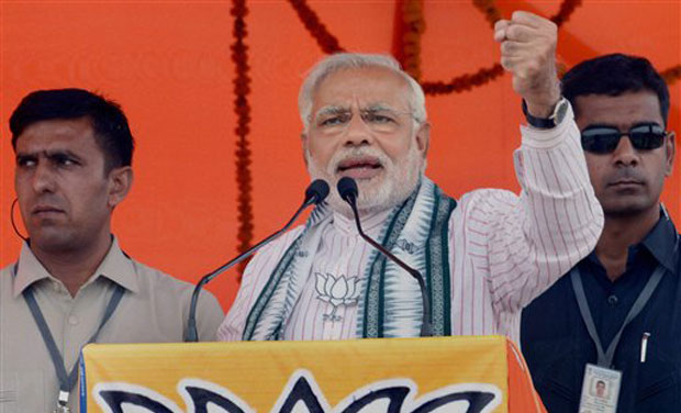 BJP's prime ministerial candidate Narendra Modi. (Photo: AP) BJP's prime ministerial candidate Narendra Modi. (Photo: AP)