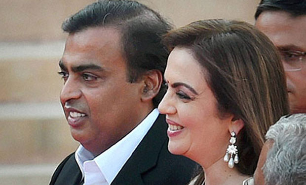 Mukesh Ambani and Nita Ambani. Photo: PTI Mukesh Ambani and Nita Ambani. Photo: PTI