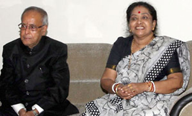 President Pranab Mukherjeere with wife Suvra Mukherjee (Photo: PTI/File) President Pranab Mukherjeere with wife Suvra Mukherjee (Photo: PTI/File)