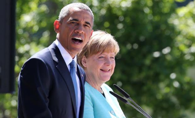US President Barack Obama with German Chancellor Angela Merkel (Photo: AP) US President Barack Obama with German Chancellor Angela Merkel (Photo: AP)