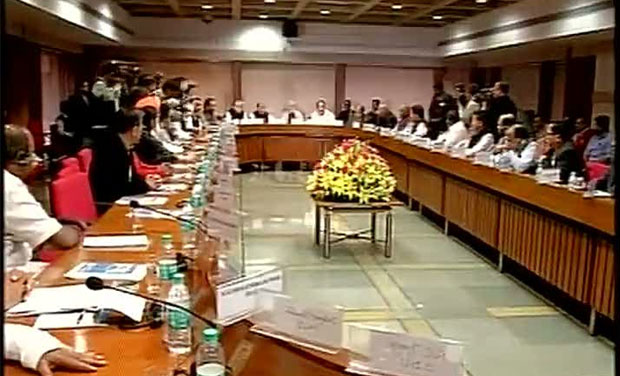 All-party meet held in New Delhi (Photo: ANI Twitter) All-party meet held in New Delhi (Photo: ANI Twitter)