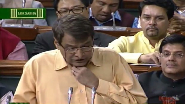 Railway Minister Suresh Prabhu presenting Modi Government's maiden Rail Budget (Photo: video grab) Railway Minister Suresh Prabhu presenting Modi Government's maiden Rail Budget (Photo: video grab)