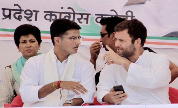 Image result for rahul gandhi sachin pilot pti