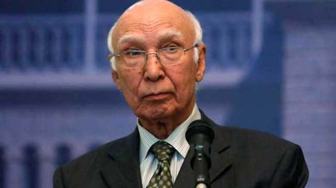 Pakistan Prime Minister's Adviser on Foreign Affairs Sartaj Aziz (Photo: PTI) Pakistan Prime Minister's Adviser on Foreign Affairs Sartaj Aziz (Photo: PTI)