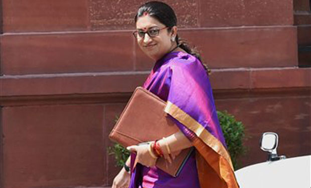 Smriti Irani arrives at PMO to attend the Cabinet Meeting. (Photo: PTI) Smriti Irani arrives at PMO to attend the Cabinet Meeting. (Photo: PTI)