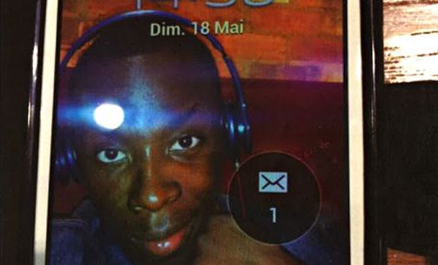 A picture of the suspected thief's phone. Photo: Police Press Bureau A picture of the suspected thief's phone. Photo: Police Press Bureau