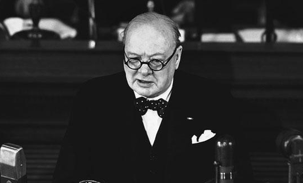 winston churchill 80th portrait