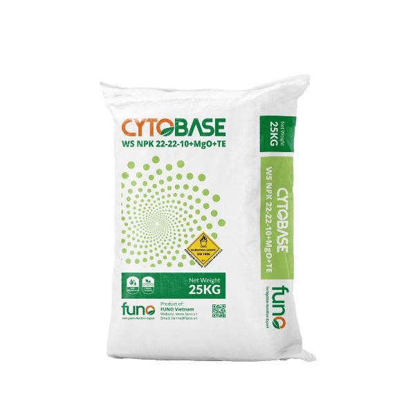 PHÂN BÓN CYTOBASE NPK 22-22-10+MgO+TE - ảnh 1
