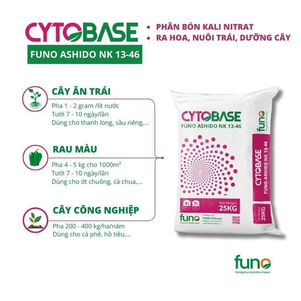 Phân CYTOBASE FUNO ASHIDO NK 13-46 - ảnh 4