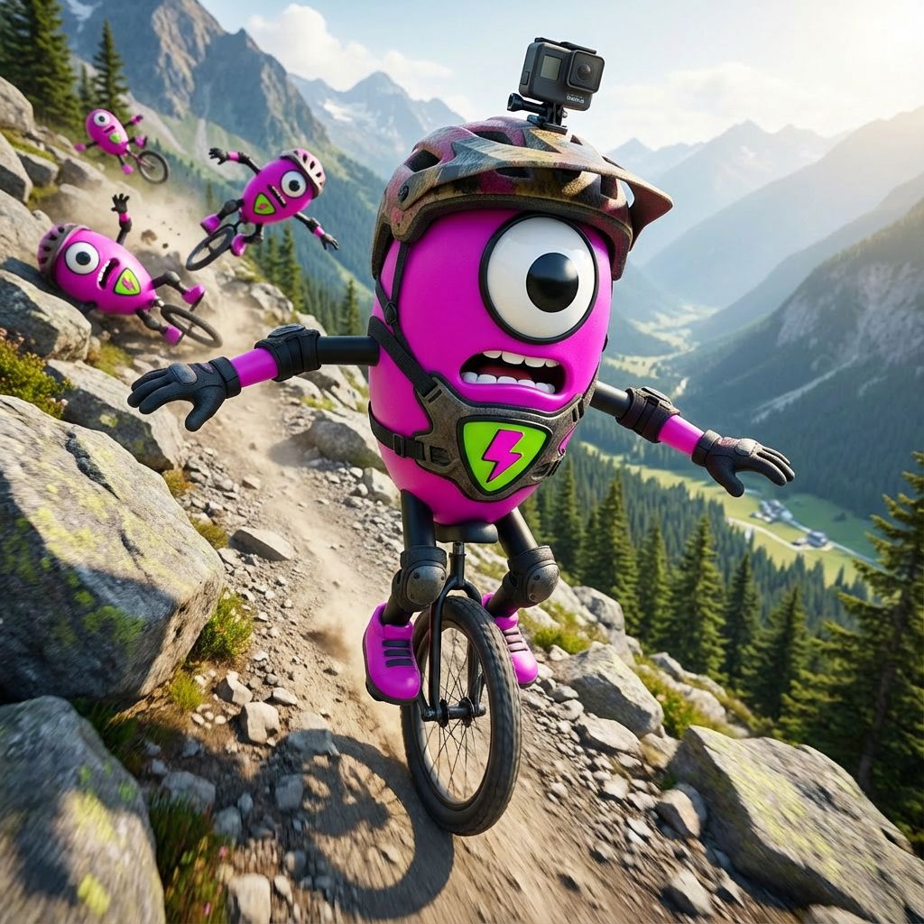 Mountain Unicycling