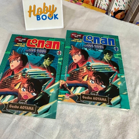 Truyện tranh - Conan màu: Âm mưu trên biển - Trọn bộ 2 tập