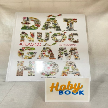 Sách - Đất nước gấm hoa (Atlas Việt Nam) - Tiếng Anh/ Tiếng Việt (Bìa cứng)