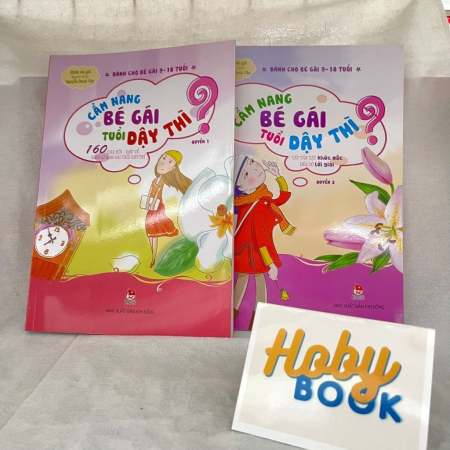 Sách - Cẩm nang bé gái tuổi dậy thì - Trọn bộ 2 quyển