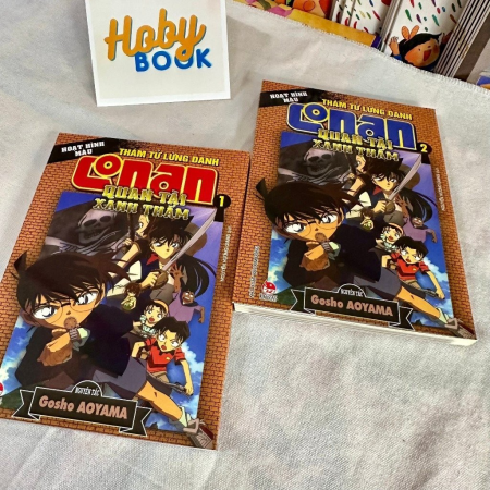 Truyện tranh - Conan màu: Quan tài xanh thẳm - Trọn bộ 2 tập