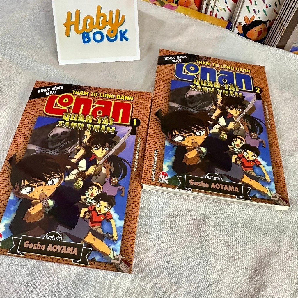 Truyện tranh - Conan màu: Quan tài xanh thẳm - Trọn bộ 2 tập 1 Truyện tranh - Conan màu: Quan tài xanh thẳm - Trọn bộ 2 tập