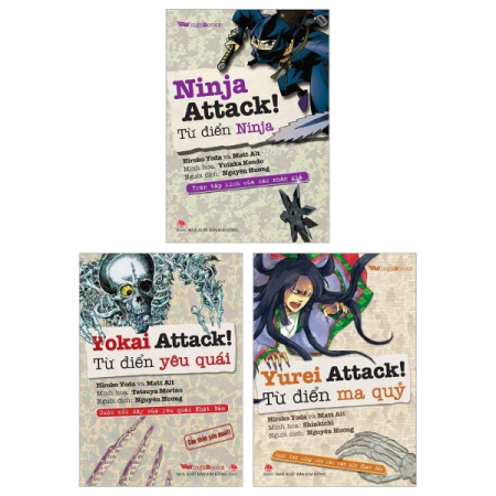 Sách - Yokai Attack!, Ninja Attack!, Yurei Attack!  - Trọn bộ 3 cuốn