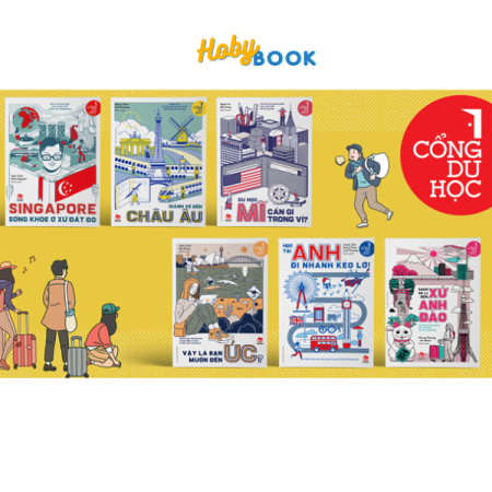 Sách - Cổng du học: Mĩ, Singapore, Nhật, Úc, Anh, Châu Âu - Trọn bộ lẻ tập 6 cuốn