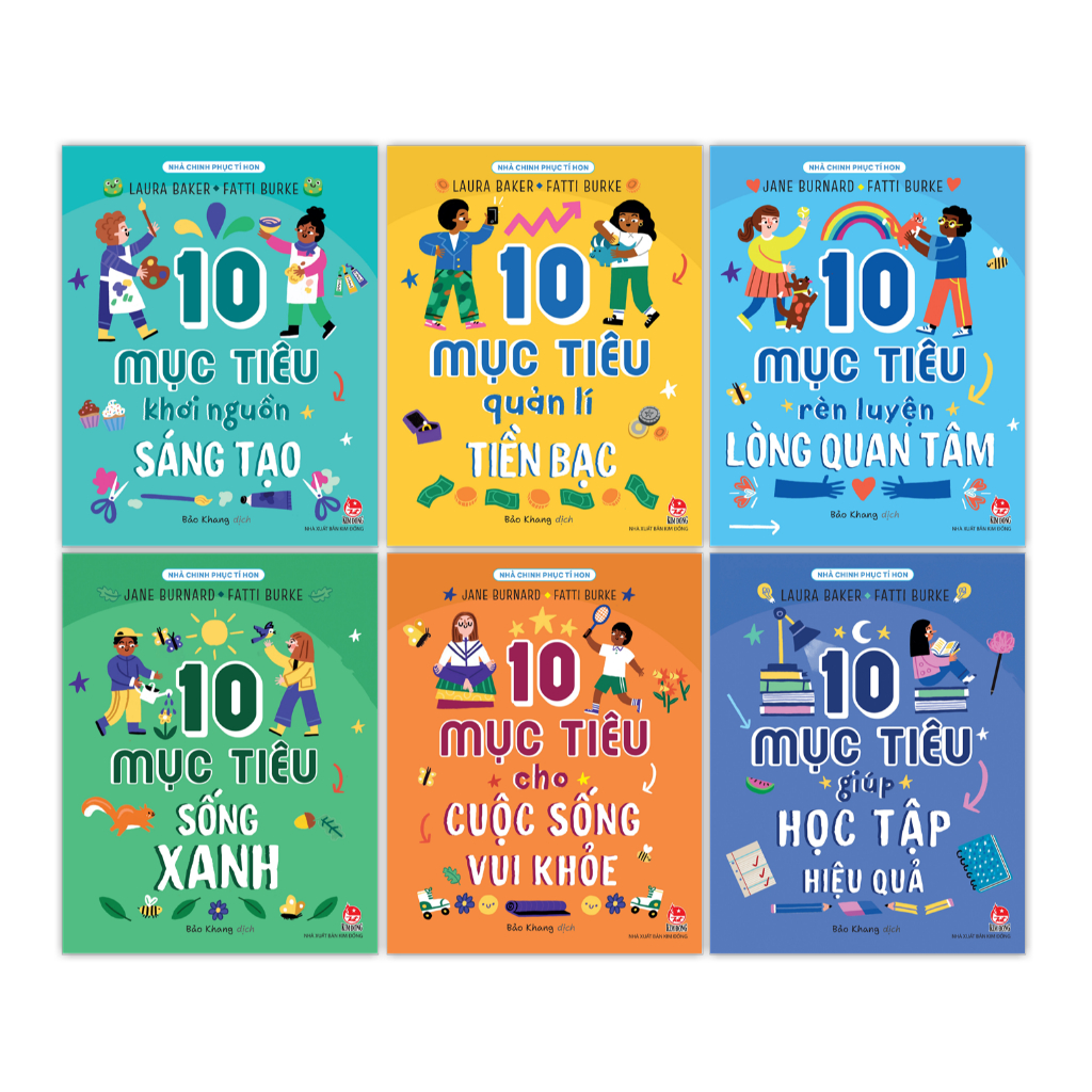 Sách - Nhà chinh phục tí hon: 10 mục tiêu - Bộ 6 cuốn 2 Sách - Nhà chinh phục tí hon: 10 mục tiêu - Bộ 6 cuốn - Ảnh 2