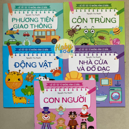 Sách - Vẽ tất tật những hình cơ bản - Trọn bộ 5 cuốn
