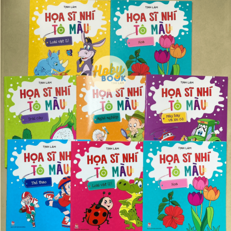 Sách - Họa sĩ nhí tô màu - Trọn bộ 8 cuốn