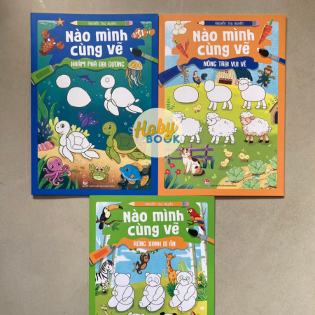 Sách - Nào mình cùng vẽ - Trọn bộ 3 cuốn