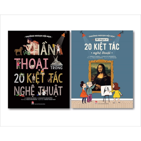 Sách - Thưởng ngoạn hội họa: Kể chuyện 20 kiệt tác nghệ thuật + Thần thoại 20 kiệt tác nghệ thuật - Bộ 2 cuốn