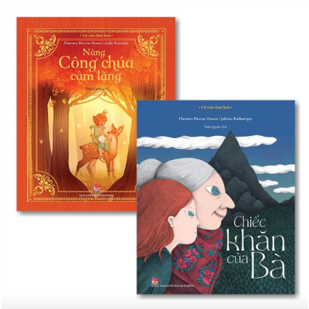 Sách - Cổ tích chữa lành: Chiếc khăn của bà + Công chúa câm lặng - Bộ 2 cuốn