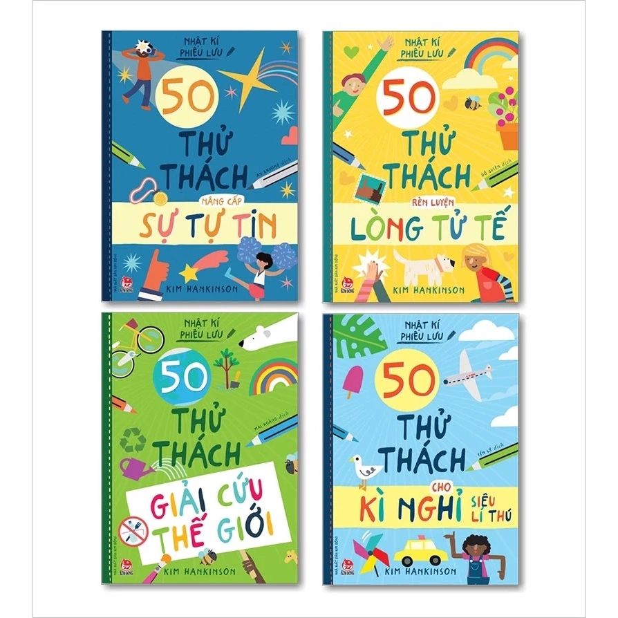 Sách - Nhật kí phiêu lưu 50 thử thách - Bộ 4 cuốn 1 Sách - Nhật kí phiêu lưu 50 thử thách - Bộ 4 cuốn