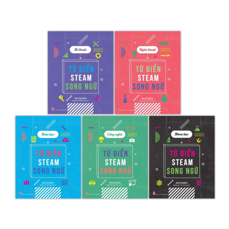 Sách - Từ điển STEAM song ngữ - Bộ 5 cuốn