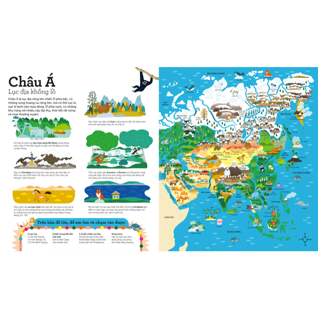 Sách - Atlas thế giới - Tập bản đồ tương tác - Ngắm lục địa, chạm núi sông, nhớ địa danh - Bìa cứng 5 Sách - Atlas thế giới - Tập bản đồ tương tác - Ngắm lục địa, chạm núi sông, nhớ địa danh - Bìa cứng - Ảnh 5