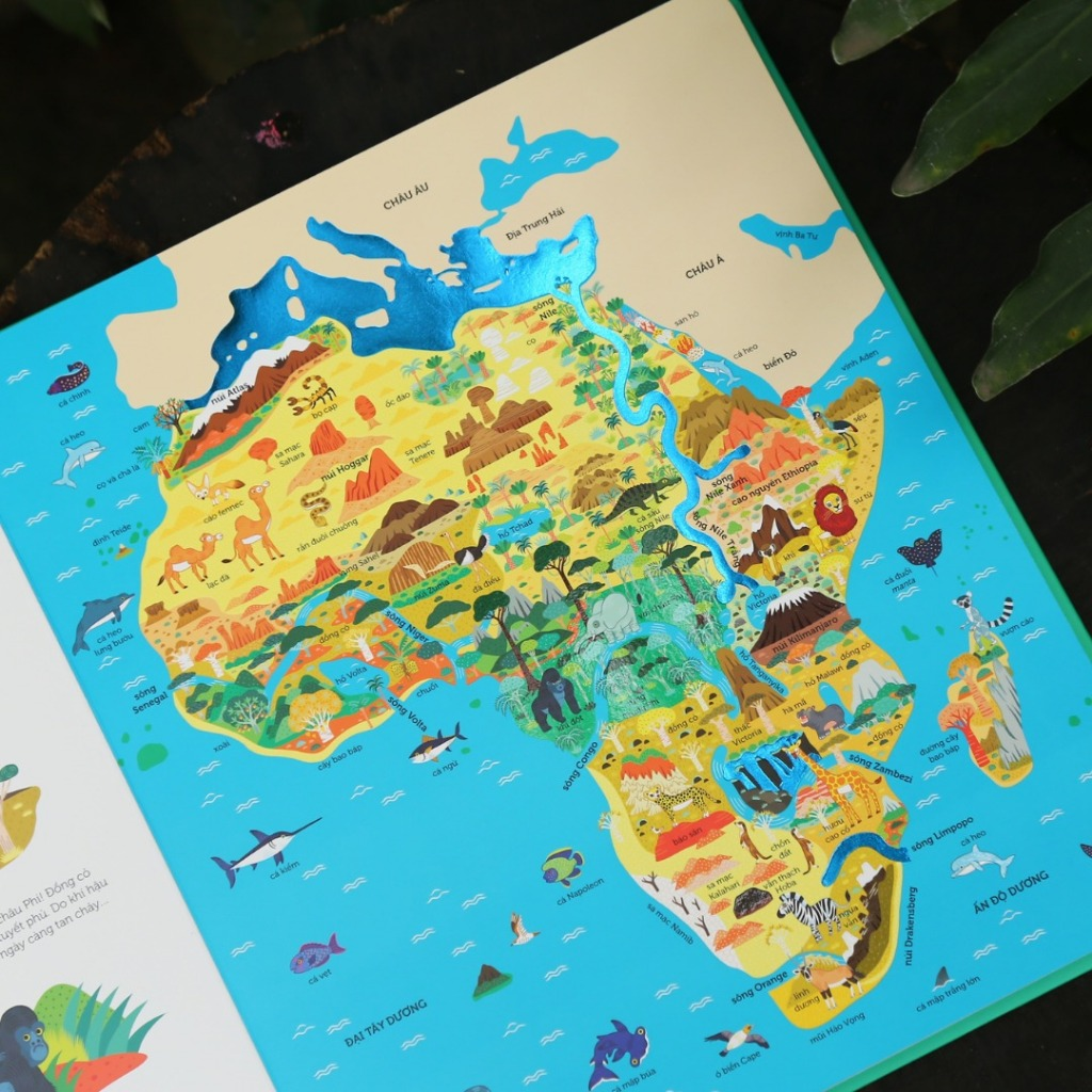 Sách - Atlas thế giới - Tập bản đồ tương tác - Ngắm lục địa, chạm núi sông, nhớ địa danh - Bìa cứng 3 Sách - Atlas thế giới - Tập bản đồ tương tác - Ngắm lục địa, chạm núi sông, nhớ địa danh - Bìa cứng - Ảnh 3
