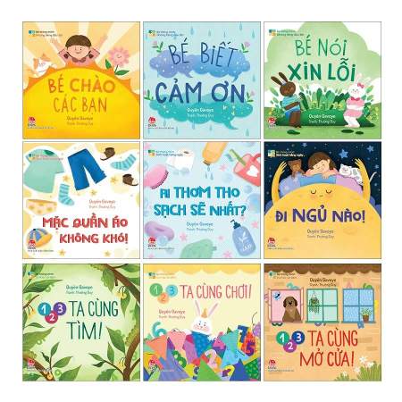 Sách - Bé thông minh: Vui học số đếm – Những tiếng đầu đời – Sinh hoạt hằng ngày (Bìa cứng)