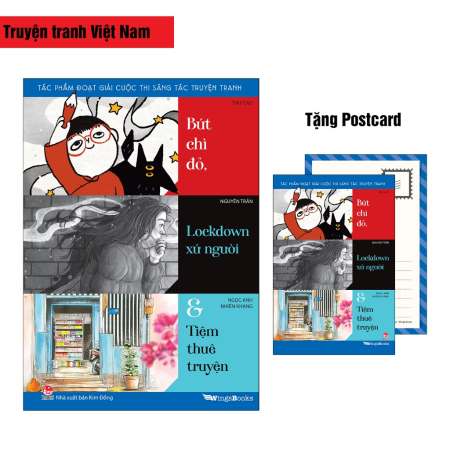 Truyện tranh - Bút chì đỏ, Lockdown xứ người & Tiệm thuê truyện