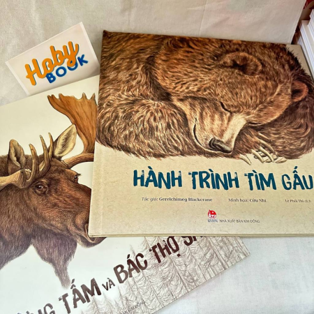 Sách - Hành trình tìm gấu/ Nai sừng tấm và bác thợ săn - Bộ 2 cuốn