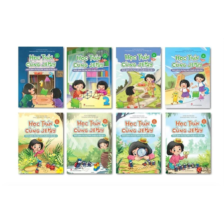 Sách - Học toán cùng Jenny - Trọn bộ 8 cuốn