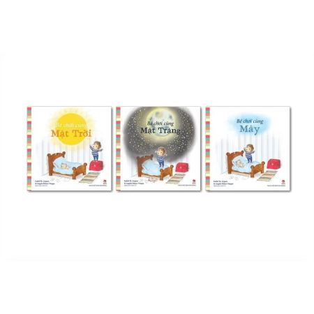 Sách - Bé chơi cùng Mặt Trăng/ Mặt Trời/ Mây - Bộ 3 cuốn