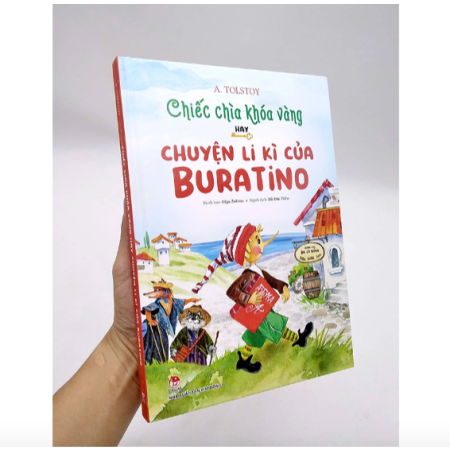 Sách - Chiếc chìa khóa vàng hay chuyện li kì của Buratino (sách kỉ niệm 65 năm) - Bìa cứng